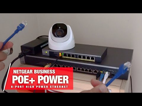 NETGEAR 8 Port PoE Gigabit Ethernet Easy Smart Managed Essentials Switch (GS308EP) - with 8 x PoE+ @ 62W, Desktop or Wall Mount video review thumbnail