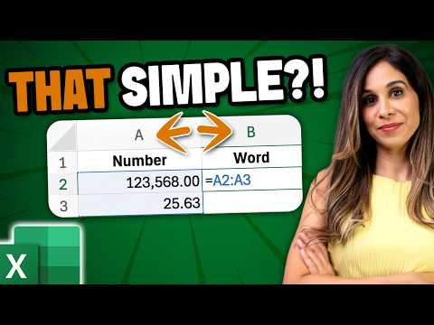 The New Excel Trick: Instantly Convert Words ↔ Numbers