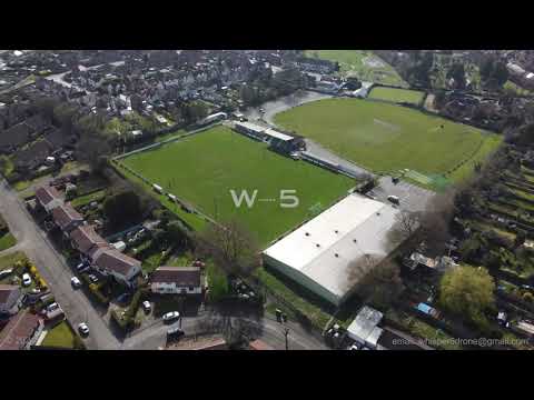 Barwell - Football Club Fly Around 1, 4K, 30fps, Leicestershire, UK. Drone Footage.