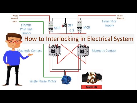 How to Interlocking in Electrical System | contactor interlock | Motor connection