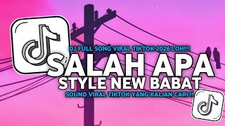Download lagu DJ SALAH APA - IPANK || SALAH APA YANG TAK KU MAAFKAN STYLE NEW BABAT VIRAL TIKTOK 2026 !! mp3 Download lagu DJ SALAH APA - IPANK || SALAH APA YANG TAK KU MAAFKAN STYLE NEW BABAT VIRAL TIKTOK 2026 !! mp3
