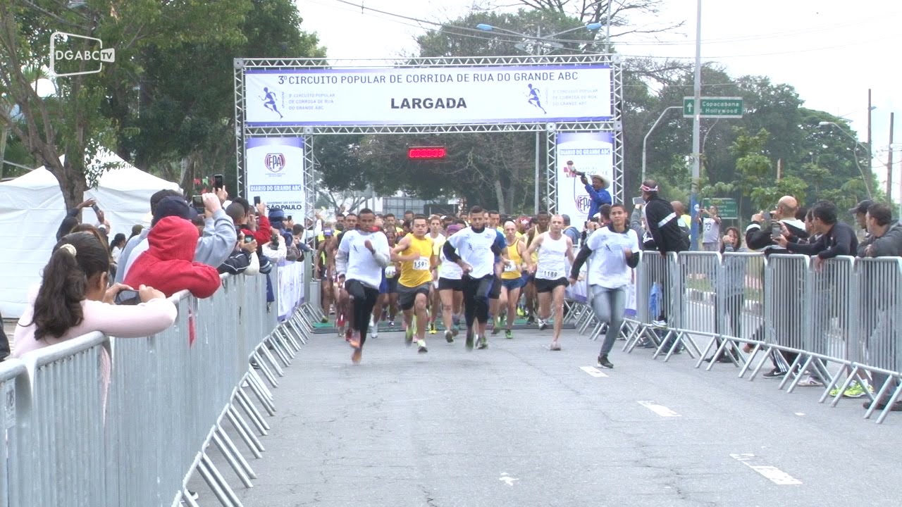 Nem o frio de 13º C, afastou os corredores na segunda etapa do Circuito Popular de Corrida de Rua 