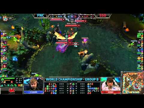 Fnatic Cyanide perfect dragon steal from Ozone | Worlds 2013 Day 4