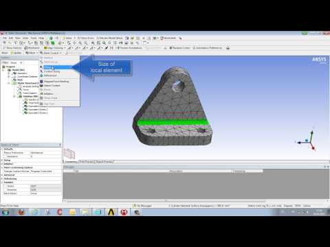 CADFEM Tutorial No.2 – Refining a Mesh in ANSYS® Workbench™.