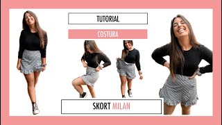 Cómo coser una skort con volantes (Skort Milán)