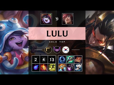 Lulu Top vs Sett - KR Master Patch 25.09