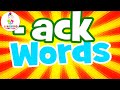 ACK Words For Kids Read ACK Words For Children Word Family Series