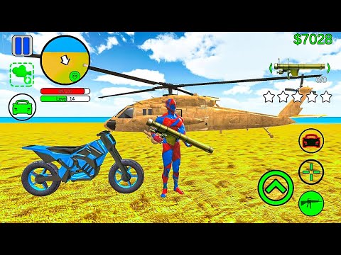 Iron-Man Flying Superhero Driving Police Car Bike and Army Helicopter - Android GamePlay