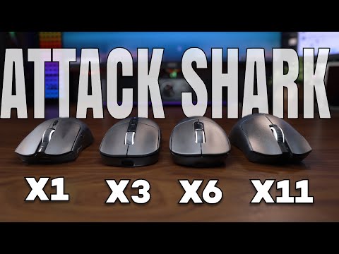 19 DIFFERENCES between Attack Shark Mouse - X1 | X3 | X6 | X11