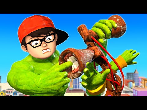 Scary Stranger 3D - NickHulk vs Giant Siren Head - Zombie Best Troll Miss T and Tani Funny Gaming