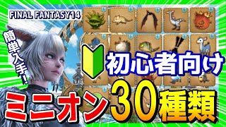 FF14【初心者向け】入手しやすい可愛いミニオン紹介（30種）