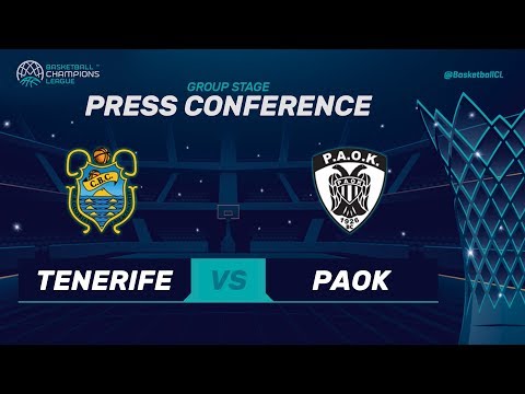 Iberostar Tenerife v PAOK - Press Conference - Basketball Champions League