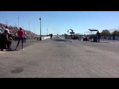 7.16 204mph Larry Larson Hot Rod Dragweek 2012 day 1