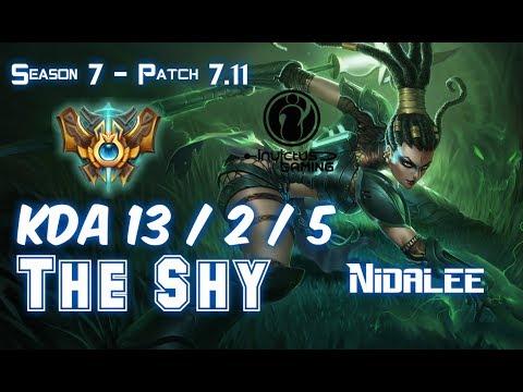 The Shy NIDALEE vs LEE SIN Jungle - Patch 7.11 KR Ranked