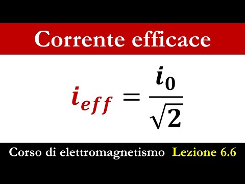 Corrente e tensione EFFICACE