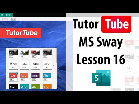 MS Sway Tutorial Lesson 1 Singing in Web Based Sway