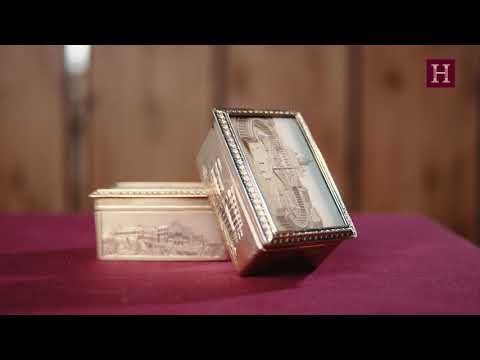 Two silver-gilt snuff boxes with micro-mosaic, Vienna, 19th century