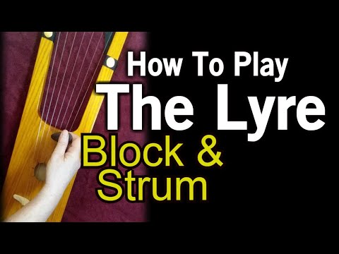 Anglo Saxon Lyre Block And Strum Technique