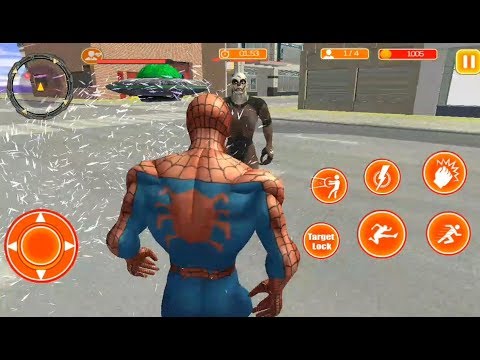 Spider Hero Vs Robot Villains | Spider Superhero Crime City Fight - Best Android GamePlay