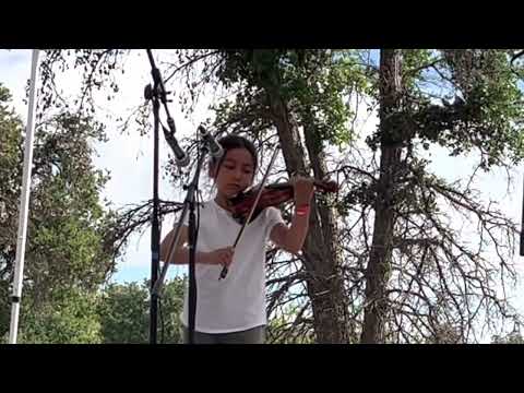 Melina Aghili at the Topanga Banjo and Fiddle Festival -Beginner Fiddle 1st Place