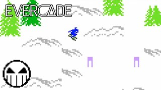 Mountain Madness: Super Pro Skiing (Evercade - Intellivision Collection 2) Gameplay