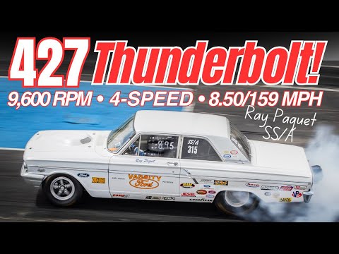 It’s Real: 427 Thunderbolt 4-Speed Turns 9,600 RPM, makes 900+HP and Runs 8 at 159 mph! 