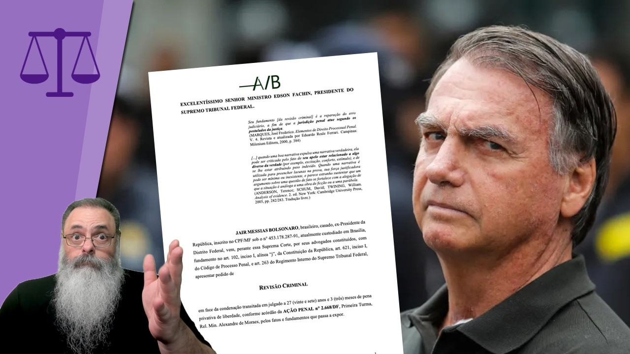 BOLSONARO entra com REVISÃO CRIMINAL para 2a TURMA para ANULAR CONDENAÇÃO