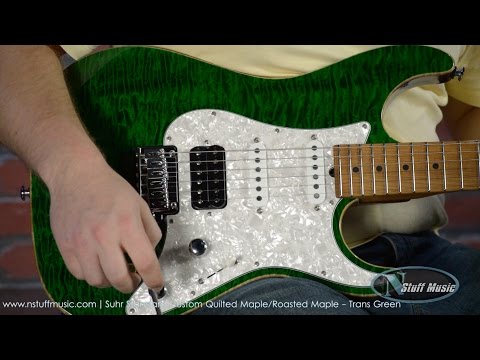 Suhr Standard Custom Quilted Maple - Trans Green
