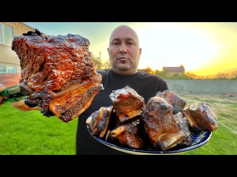 Grilled Beef ribs barbecue!!!!! Insanely delicious and easy to prepare !!!