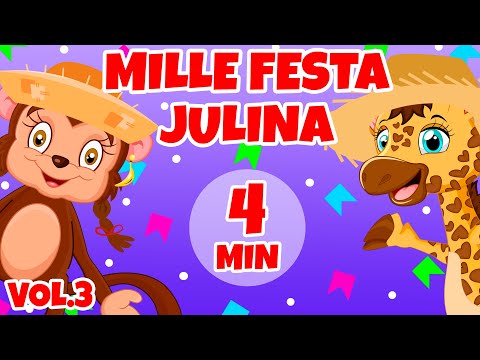 Mille Festa Julina Vol. 3 - Giramille 4 min | Desenho Animado Musical