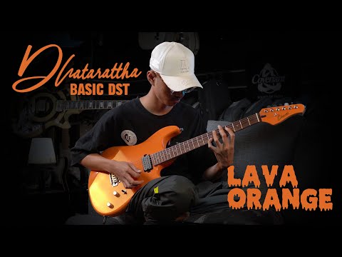 Dhatarattha DST HH Bright Orange – Roasted Maple Neck, Stainless Steel Frets image 11
