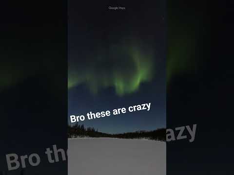 Northern lights crazy (don't mind the noise it's fake but the northern lights r real)