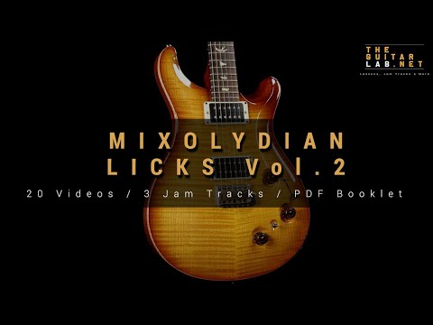 20 Mixolydian Licks Vol.2  - TheGuitarLab.net -