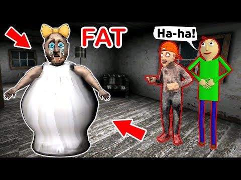 Fat Granny vs Baldi vs Grandpa - funny horror animation (p.207)
