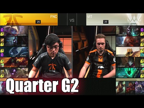 Vitality vs Fnatic | Game 2 Quarter Finals S6 EU LCS Spring 2016 Playoffs | VIT vs FNC G2 1080p