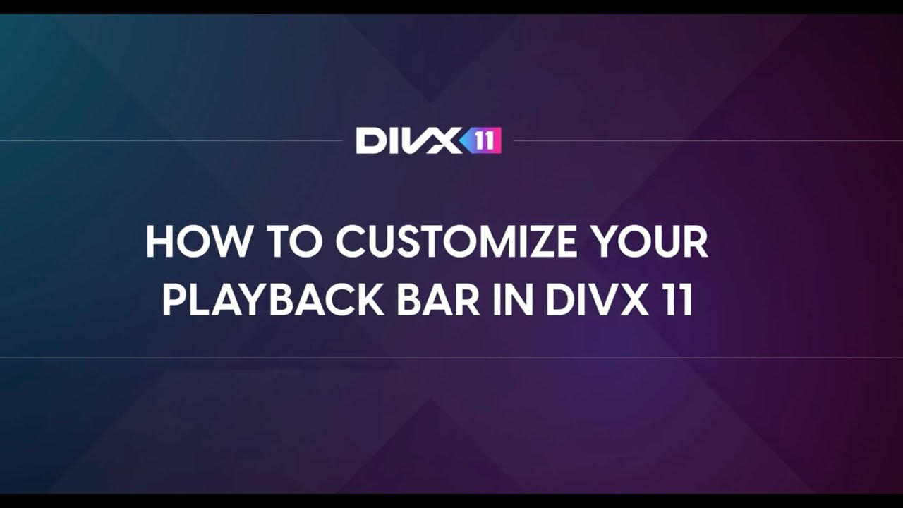 Customize Your Player Playback Bar