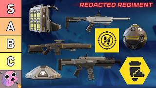 Best & Worst Items in Redacted Regiment Warbond Ranked in Helldivers 2 Tier List
