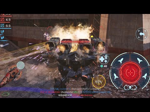 Avalanche Behemoth’s trick for taking out Anglers, in Factory fight — War Robots