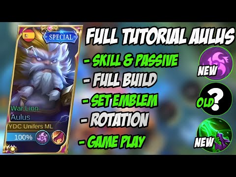 TUTORIAL AULUS NEW UPDATE ‼️ best build aulus 2023 - new tutorial aulus 2023 [ AULUS MLBB ]