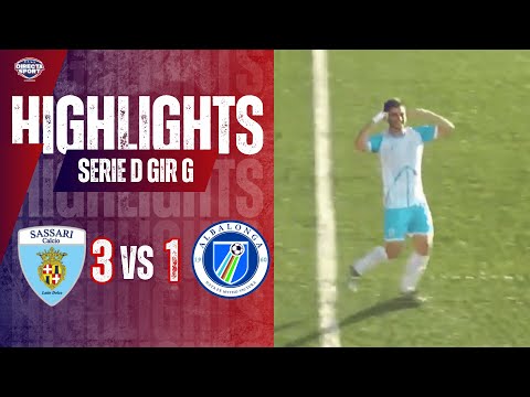 Serie D Soccer Group G - Sassari Calcio Latte Dolce-SSD Albalonga 3-1 (Highlights)