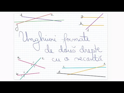 Angles formed by two lines with a secant - Grade 6