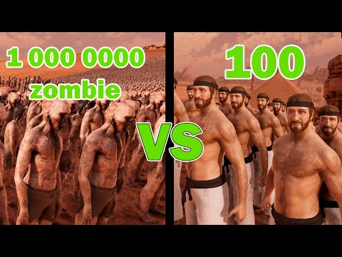 Chuck Norris 100 VS Zombie 1000000 - Ultimate Epic Battle Simulator 2