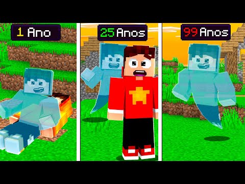 SOBREVIVI SENDO UM FANTASMA E CHEGUEI NO NÍVEL MÁXIMO PARA ZERAR O MINECRAFT!