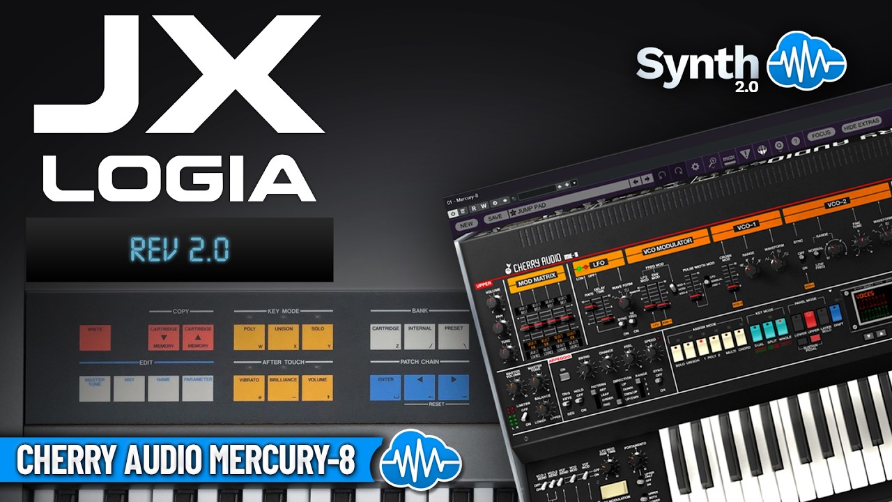 DRS039 - JX-Logia Rev2 - Cherry Audio Mercury 8 ( 24 presets ) - Video Preview 1