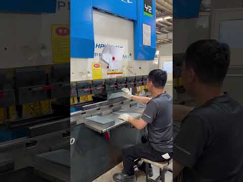 Precision at its finest 🔧 Watch how our bending machine shapes metal with accuracy and strength.