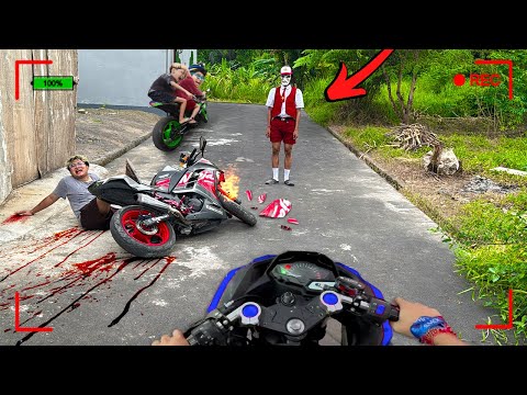 YUTA Jatuh Dari MOTORI‼️ DICEGAT HANTU SEKOLAH SD Touring Ke Gunung ‼️SEMUA PANIKI‼️