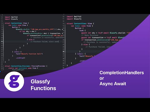 Glassfy functions: Fetch offerings, verify permissions, purchase - In-App Subscriptions with Glassfy