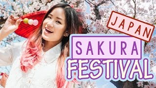 Japan Vlog: Sakura Spring Festival in JAPAN | Making Japanese Sweets