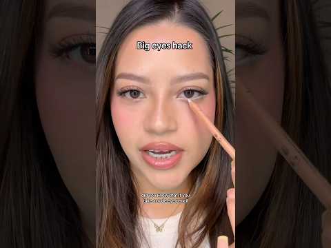 Makeup trick for bigger eyes 👀