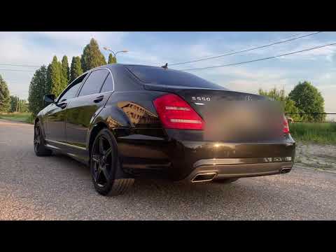 Mercedes S550 AMG 5.5 V8 388 HP brutal sound exhaust.